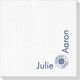Corner Text with Welcome Aboard Design Deville Napkins Image 1 of 3